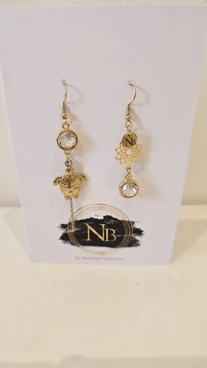 Boucles d'oreilles NB tortue