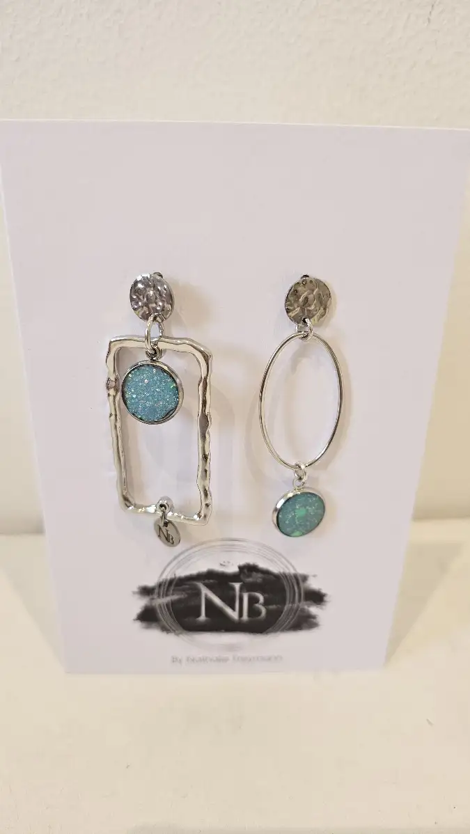 Boucles d'oreilles NB bleu