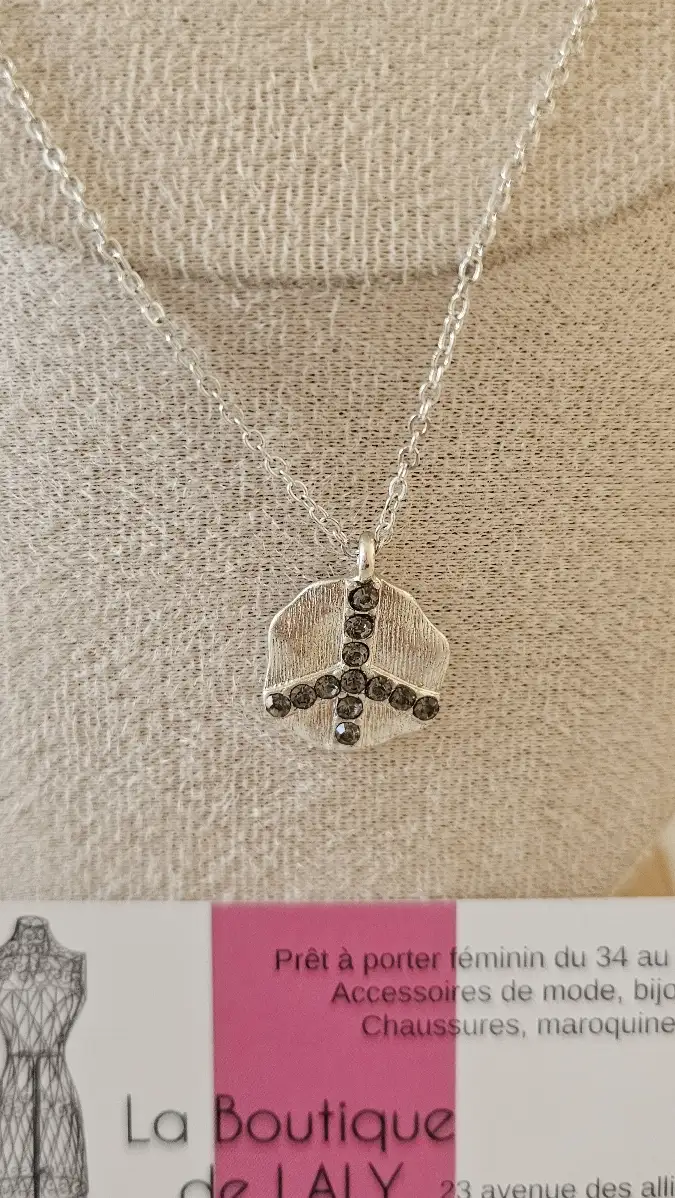 Collier peace & love 4rangs